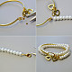 Bracelet de perles blanches-3