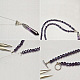 Purple Bullet Gemstone Pendant Necklace-3