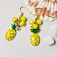 Cute Pineapple Enamel Pendants Earrings-1