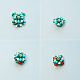 Flower Turquoise Beads Stitch Necklace-5