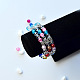 Bracelet de perles craquelées colorées avec des perles de quartz en cristal-7