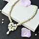 Heart-shaped Pearl Beads Stitch Necklace for Valentine's Day-1