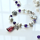 Purple Crystal Vintage Style Bracelet-1