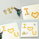 Carte de Saint Valentin avec cabochons de perles-3