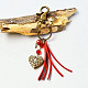 Porte-clés pendentif médaillon creux en forme de cœur pour la saint-valentin-6