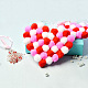 Boules de pompons coeur décoration suspendue-1