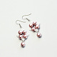 Pearl Beaded Square Earrings with Seed Beads-5