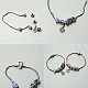 Rhinestone European Beads Couple Bracelets-3