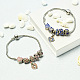 Rhinestone European Beads Couple Bracelets-4