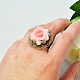 Кольцо с цветочной вышивкой из смолы-5