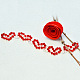 Romantic Heart Pattern Crystal Beads Bracelet-6