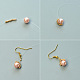 Boucles d'oreilles avec perles de rocaille en losange-3
