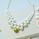 Collier de point de perles de perles blanches pour mariage-1