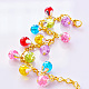 Bracelet de perles de lampe avec perles de verre colorées-4