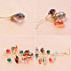 Boucles d'oreilles pendantes en cristal coloré-3