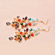 Boucles d'oreilles pendantes en cristal coloré-4