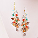 Colorful Crystal Pendant Earrings-5