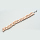 Bracelet perles de verre rose-4