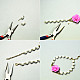 Pink Rose Bracelet with Pearl Beads-3