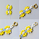 Double Hole Bracelet with Yellow Flower-4