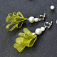Beautiful Pearl Ribbon Earrings-5