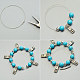 Charmant bracelet double turquoise-3