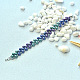 Bracelet élégant avec perle de verre et perles de rocaille-1