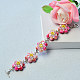 Flower Bracelet with Jade Beads-1