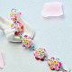 Flower Bracelet with Jade Beads-5