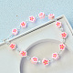 Bracelet fleur rose doux-5