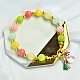 Bracelet de Noël avec perles de jade bonbons-1