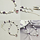 Lila Halskette mit besonderem Glasanhänger-4
