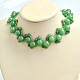 Elegante collar de jade verde-5