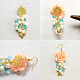 Boucles d'oreilles élégantes en forme de fleur en acrylique-4