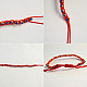 Bracelet corde tressée rouge-4