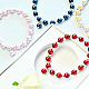 Conjuntos de pulseras de perlas de colores.-5