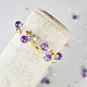Hübsches Armband mit lila Perlen-7