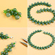 Collar de piedras preciosas de color verde claro-4