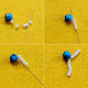 Pendientes de alambre de perlas-3