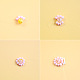White and Pink Flower Necklace-3