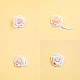 White and Pink Flower Necklace-4