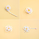 White and Pink Flower Necklace-5