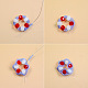 Four-color Beaded Earrings-4