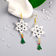 Christmas Snowflake Earrings-1