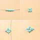 Boucles d'oreilles en perles en forme de diamant-3