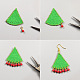 Christmas Triangle Dangle Earrings-4