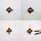 Flower-shaped Crystal Earrings-5