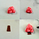 Pendientes de árbol de navidad de cinta rosa-4