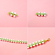 Pulsera de perlas con cuentas de vidrio-4