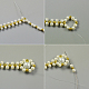 Conjunto de collar y aretes de perlas-4